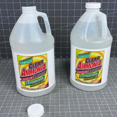 2 - Half Gallons of Ammonia (Sealed)