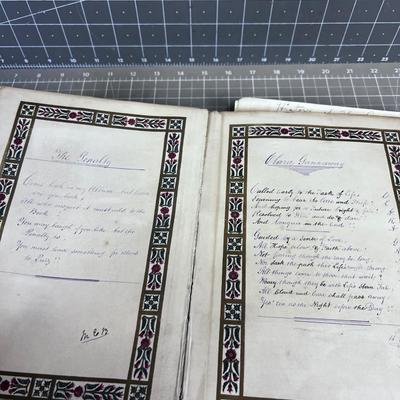 Scrap Book Journal 1880 OLD!!!! WOW! Ogden Utah Area! 