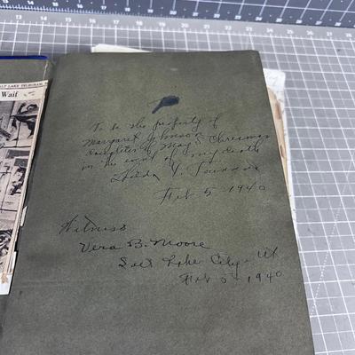 Scrap Book Journal 1880 OLD!!!! WOW! Ogden Utah Area! 