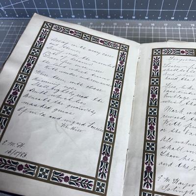 Scrap Book Journal 1880 OLD!!!! WOW! Ogden Utah Area! 