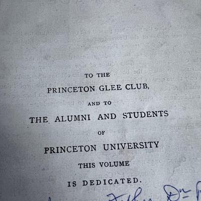 Princeton GLEE Club Hymn Book, Early 1900's 