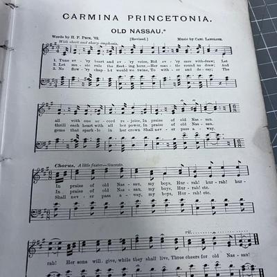 Princeton GLEE Club Hymn Book, Early 1900's 