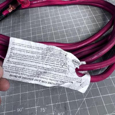 Heavy Duty 6 Guage Wire, 12 feet Long Jumper Cables 
