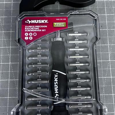 HUSKY Precision Ratcheting Screwdriver Set 23-Piece