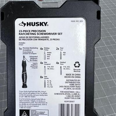 HUSKY Precision Ratcheting Screwdriver Set 23-Piece
