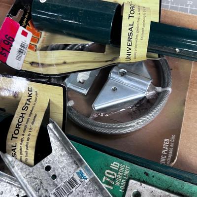 Mixed Lot of Screws, Brackets and Hangers 