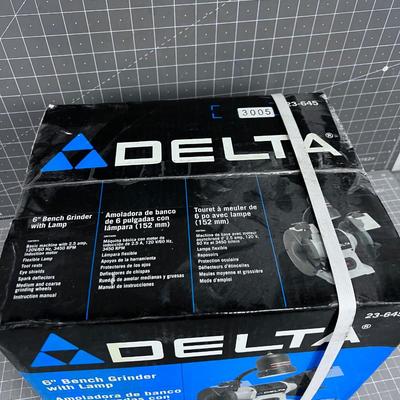 DELTA 6" Bench Grinder New in the Box