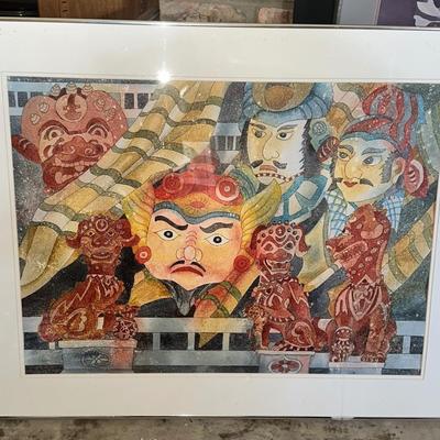 Watercolor “Foo Dogs”