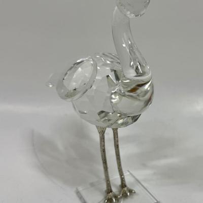 Delicate Crystal Flamingo Bird Figurine by Shannon Crystal Designs of Ireland