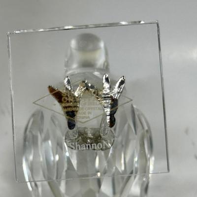 Delicate Crystal Flamingo Bird Figurine by Shannon Crystal Designs of Ireland