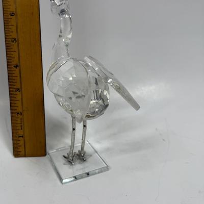 Delicate Crystal Flamingo Bird Figurine by Shannon Crystal Designs of Ireland