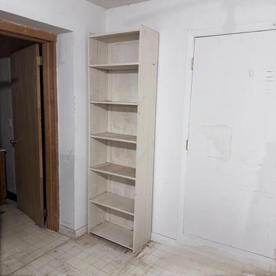 Two White Wooden Shelves (WM-DZ)