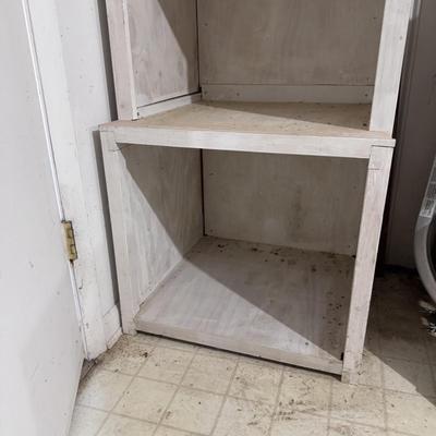Two White Wooden Shelves (WM-DZ)