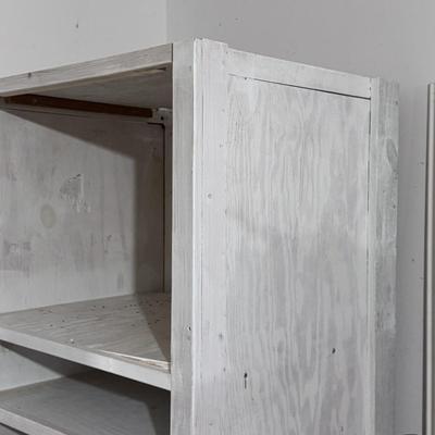 Two White Wooden Shelves (WM-DZ)