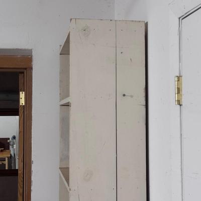 Two White Wooden Shelves (WM-DZ)