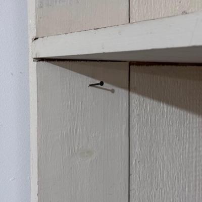 Two White Wooden Shelves (WM-DZ)