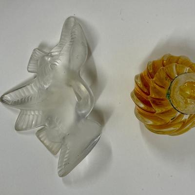 Broken Lalique Glass Perfume Bottle - Nina Ricci