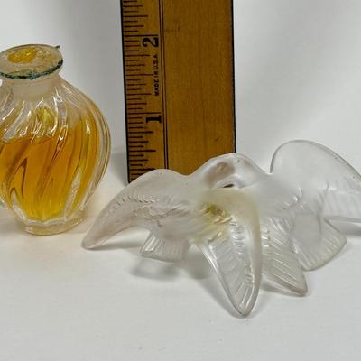 Broken Lalique Glass Perfume Bottle - Nina Ricci