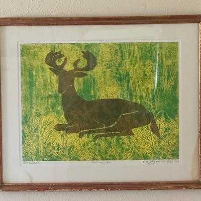 Deer Monotype