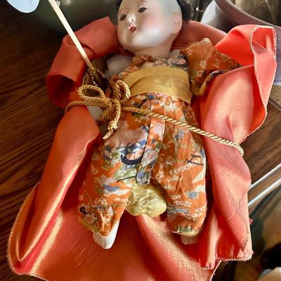 Vintage oriental baby doll