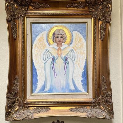 Angel hand painted artwork