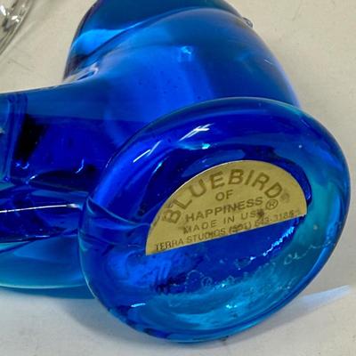 Vintage Crystal Princess House Dove and Glass Bluebird of Happiness
