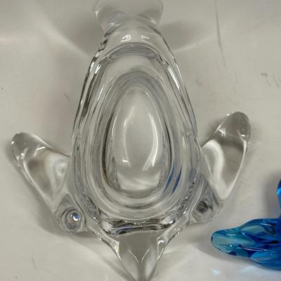 Vintage Crystal Princess House Dove and Glass Bluebird of Happiness