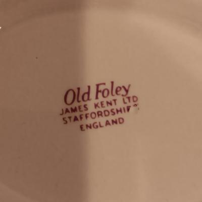 4 PIECES OF OLD FOLEY BONE CHINA FROM STAFFORDSHIRE ENGLAND