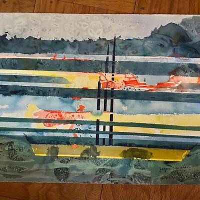 Sale Photo Thumbnail #121: Long boat
On the bottom watercolor