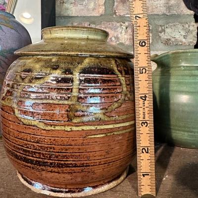 Brown dripGlaze hand thrown pottery