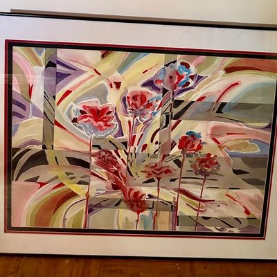 Watercolor framed