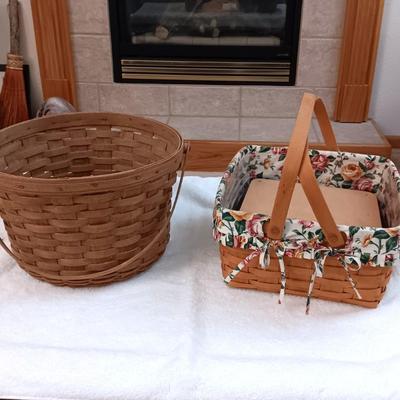 2 LONGENBERGER BASKETS