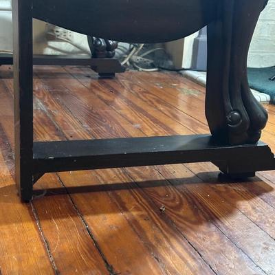 LOT 3: 2 Drawer Marble Top Hall Table