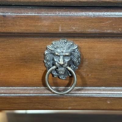 LOT 3: 2 Drawer Marble Top Hall Table