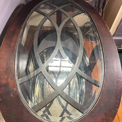 LOT 4L: Two Round End Tables w/ Matching Coffee Table