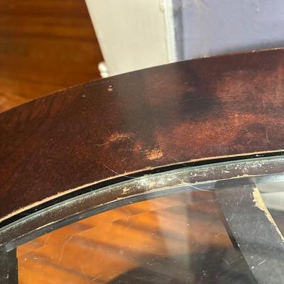 LOT 4L: Two Round End Tables w/ Matching Coffee Table