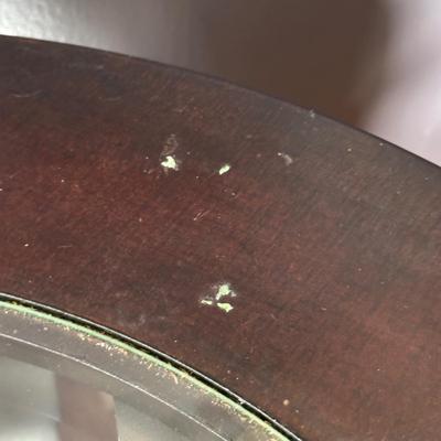 LOT 4L: Two Round End Tables w/ Matching Coffee Table