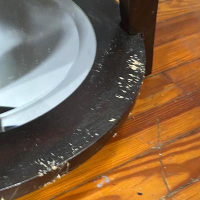 LOT 4L: Two Round End Tables w/ Matching Coffee Table