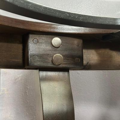 LOT 4L: Two Round End Tables w/ Matching Coffee Table