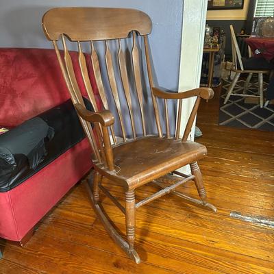 LOT 5L: Vintage S Bent Brothers Rocking Chair