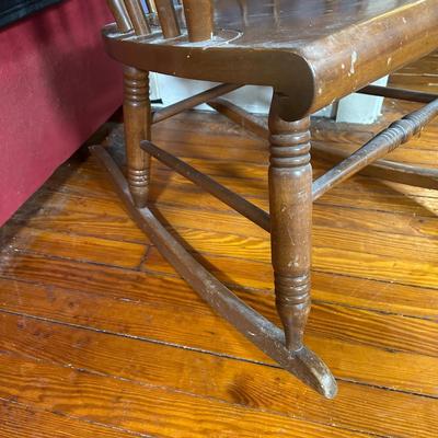 LOT 5L: Vintage S Bent Brothers Rocking Chair