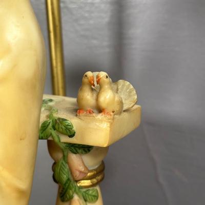 LOT 6D: The Crosa Collection Lady in Garden Table Lamp