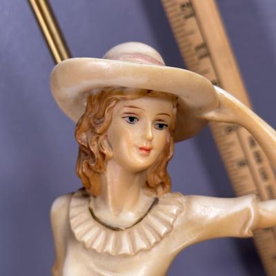 LOT 6D: The Crosa Collection Lady in Garden Table Lamp