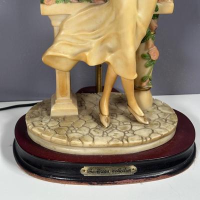 LOT 6D: The Crosa Collection Lady in Garden Table Lamp