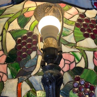 LOT 7D: Stained Glass Tiffany-Style Lamp