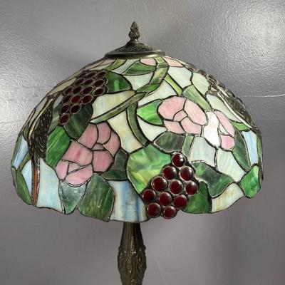 LOT 7D: Stained Glass Tiffany-Style Lamp