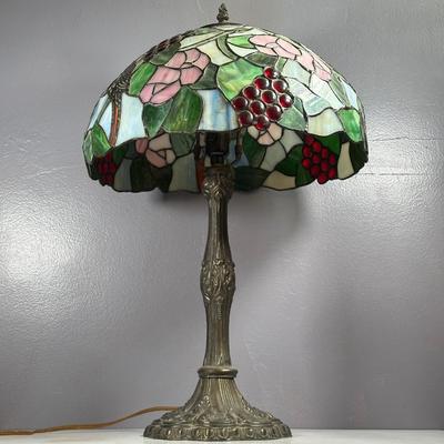 LOT 7D: Stained Glass Tiffany-Style Lamp