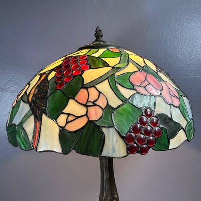 LOT 7D: Stained Glass Tiffany-Style Lamp