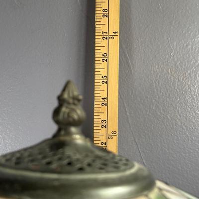 LOT 7D: Stained Glass Tiffany-Style Lamp