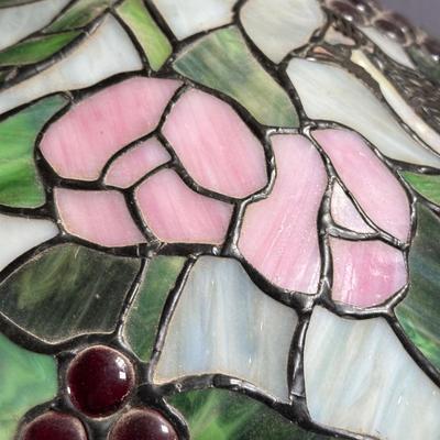 LOT 7D: Stained Glass Tiffany-Style Lamp